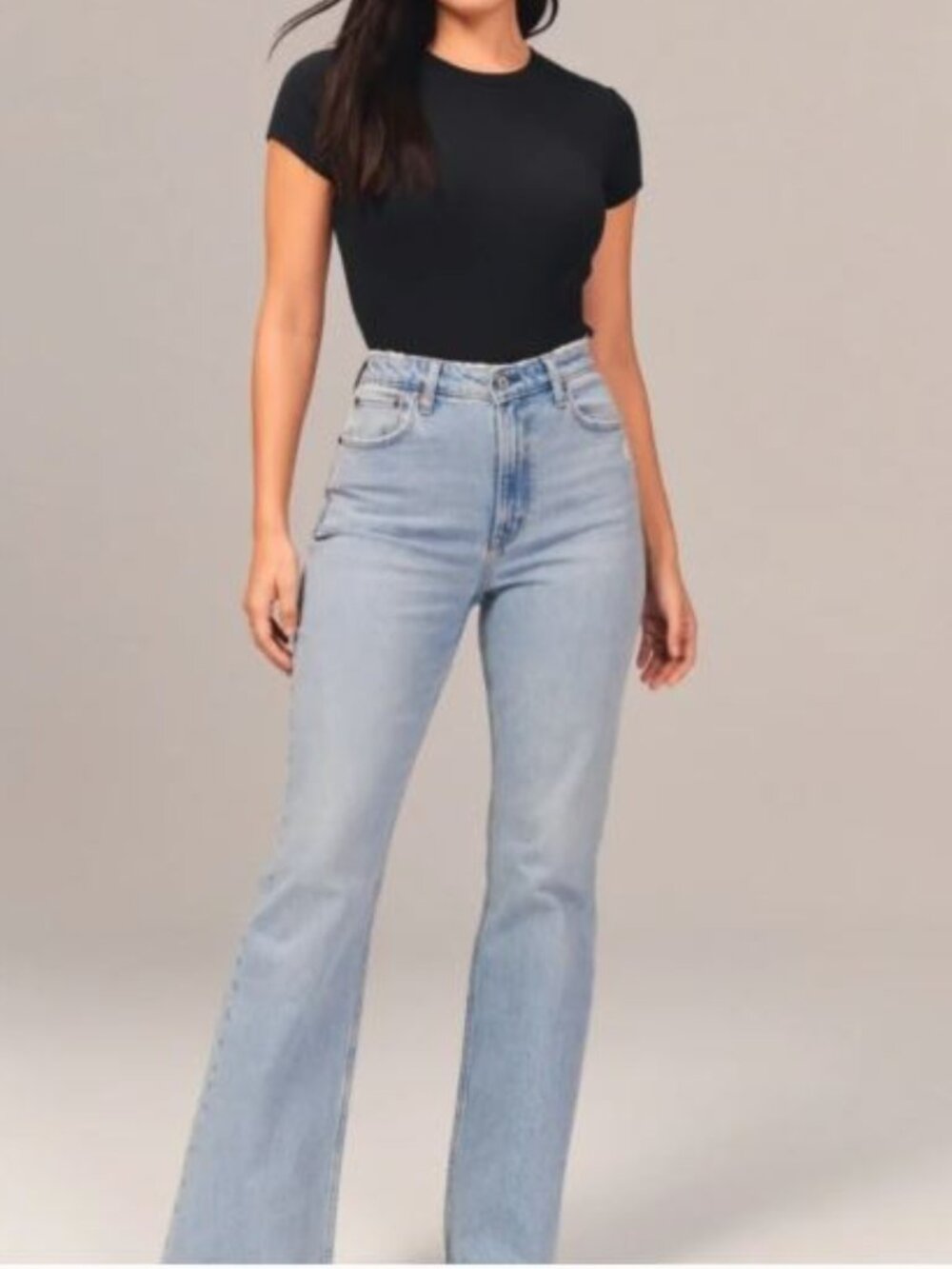 Abercrombie & Fitch Curve Love The Vintage Flare High Rise Jeans